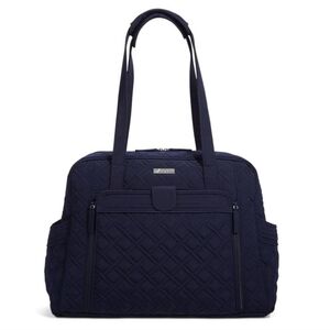 Vera Bradley Stroll Around Baby Diaper Tote Bag Black Quilted Travel